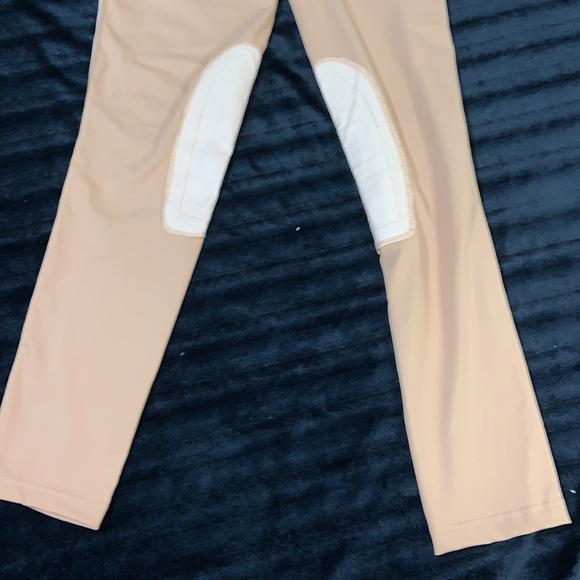 FITS T4 vented riding tights knee patch breeches size small caramel tan nwot - Picture 3 of 12